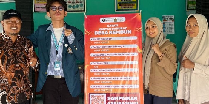 Wujudkan Aksesibilitas Informasi Publik, Mahasiswa KKN-T Undip Tingkatkan Akses Informasi Layanan Darurat di Desa Rembun Wujudkan Aksesibilitas Informasi Publik, Mahasiswa KKN-T Undip Tingkatkan Akses Informasi Layanan Darurat di Desa Rembun