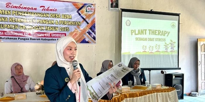 Mahasiswa KKN T IDBU Tim 76 Universitas Diponegoro Memberikan Sosialisasi Plant Therapy sebagai Media Pencegahan Stress di Desa Kebonagung, Kecamatan Tegowanu, Grobogan, Jawa Tengah Nanda Ermita - Sosialisasi Plant Therapy sebagai Media Pereda Stress