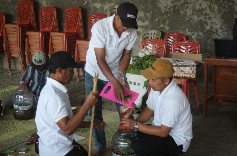 Kelompok 30 KKN UNS Hadirkan Pelatihan Pembuatan Insektisida Organik dari Limbah Kebun dan Rumah Tangga di Desa Cluntang, Boyolali