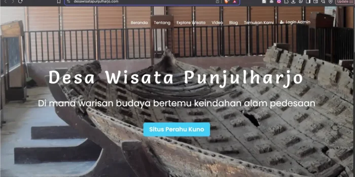 Mahasiswa KKN-T UNISVET dan UNDIP Lakukan Pemeliharaan Website Desa Wisata Punjulharjo Mahasiswa KKN-T UNISVET dan UNDIP Lakukan Pemeliharaan Website Desa Wisata Punjulharjo