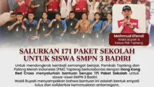 PMI dan Hong Kong Red Cross Salurkan 8.000 Paket Sekolah untuk Anak-anak di Sumatera