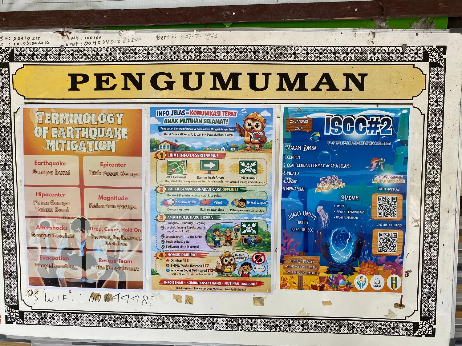 Mahasiswa KKN Undip Tim 98 Perkuat Sistem Informasi dan Komunikasi Mitigasi Gempa bagi Siswa SD Mutihan 01 Mahasiswa KKN Undip Tim 98 Perkuat Sistem Informasi dan Komunikasi Mitigasi Gempa bagi Siswa SD Mutihan 01