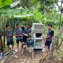 Kegiatan Pembuatan Pembakaran Limbah Sampah Minim Asap (Rocket Stove)