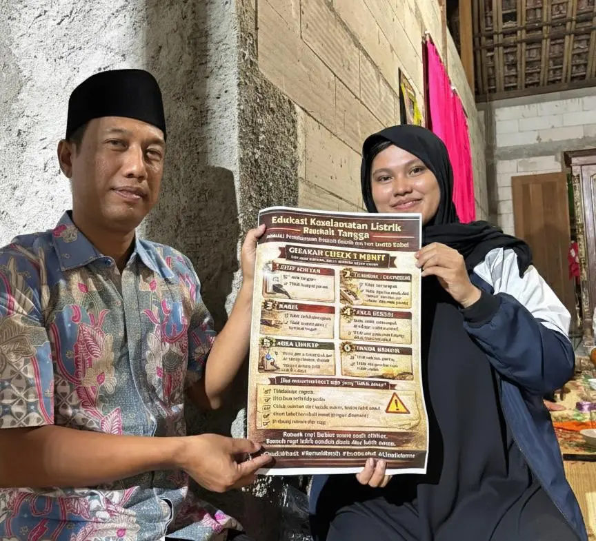 Guna Meningkatkan Kesadaran Keamanan Listrik Rumah Tangga, Mahasiswa KKN UNDIP Edukasi Warga Desa Kacangan