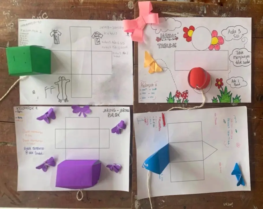 Matematika Tak Selalu Angka, Mahasiswa KKN UNDIP Hadirkan Matematika Lewat Prakarya: Belajar Bangun Ruang Jadi Lebih Mudah