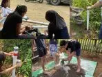 Mahasiswa Universitas Diponegoro Lakukan Pembuatan Patok Reflektif Pembatas Jalan, di Desa Pondok, Wonogiri