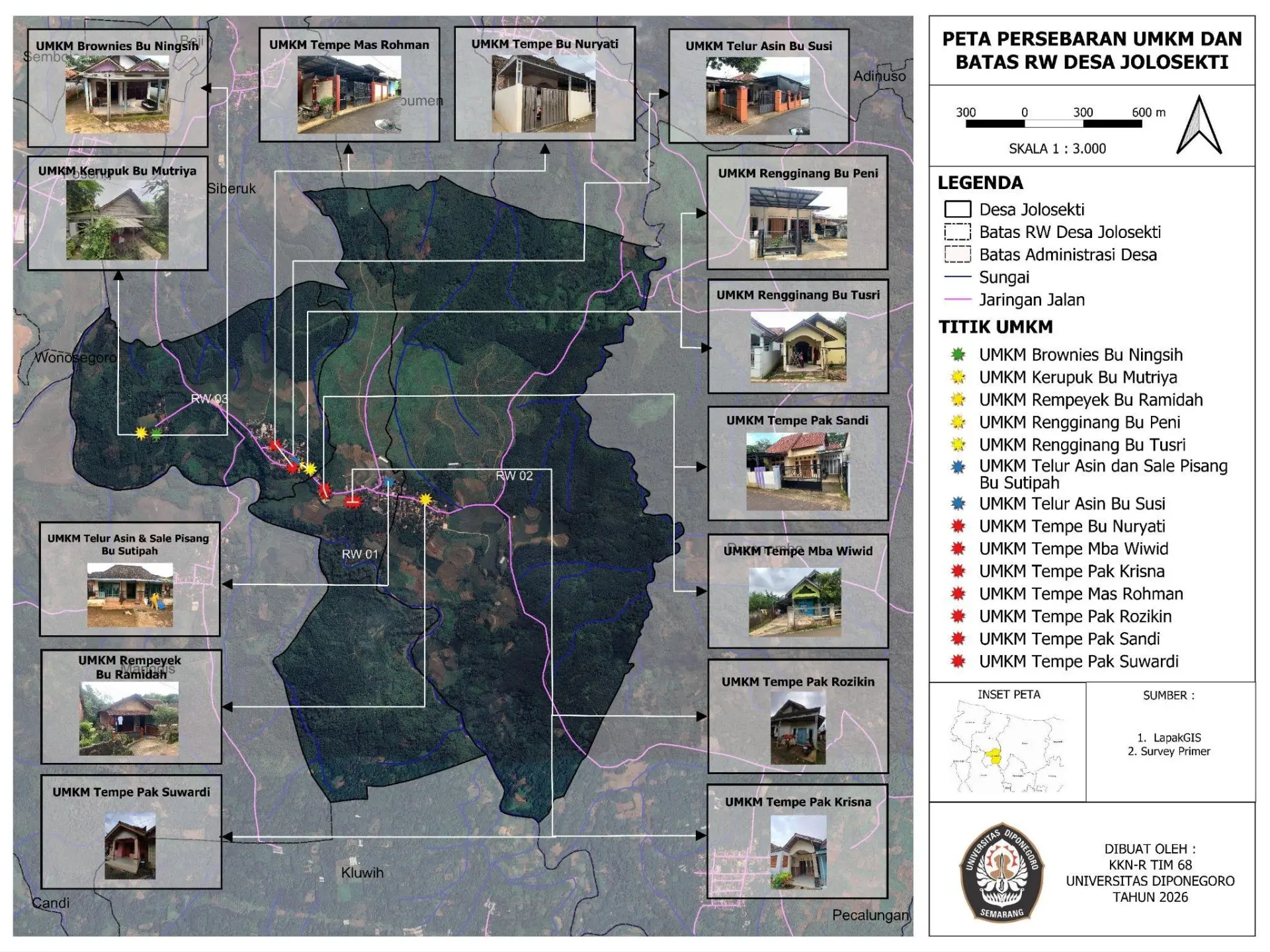 Dari Pintu ke Pintu, Mahasiswa KKN UNDIP Menyusun Peta Sebaran UMKM Desa Jolosekti untuk Mengungkap Potensi Ekonomi yang Selama Ini Tersembunyi