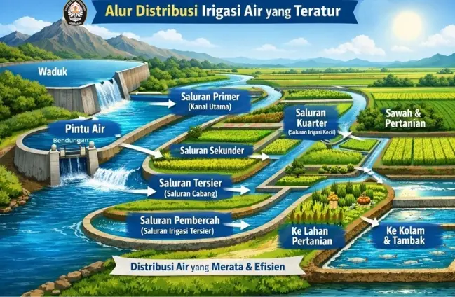 Mahasiswa KKN UNDIP Adakan Kajian Evaluatif dan Perencanaan Irigasi Untuk Mendukung Pertanian Desa