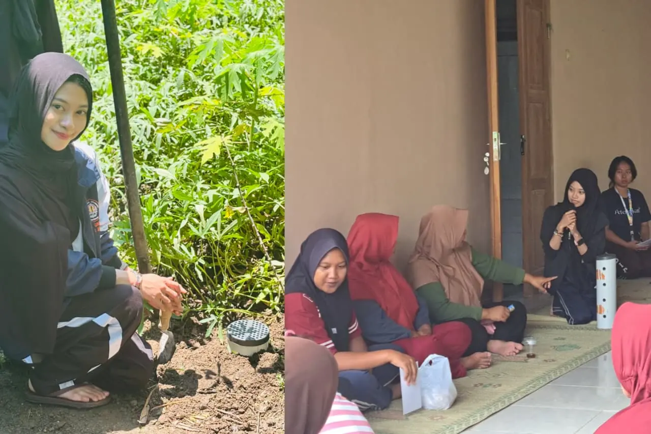 Bersama Warga Desa Ngandong, Mahasiswa KKN UNDIP Kenalkan Biopori sebagai Solusi Lingkungan untuk Menjaga Daya Resap Tanah