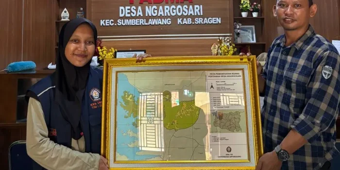 Mahasiswa KKN Undip Susun Peta Pemanfaatan Ruang Pertanian Desa Ngargosari