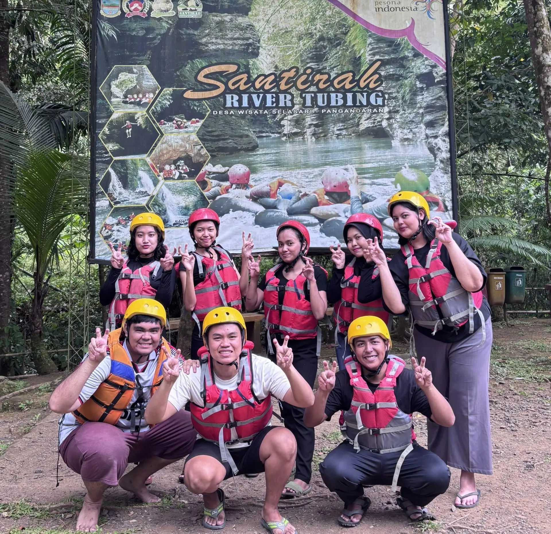 Revitalisasi Promosi Digital, Kelompok KKN Universitas Sebelas Maret (UNS) 110 Optimalkan Media Sosial untuk Geowisata Santirah River Tubing di Desa Wisata Selasari