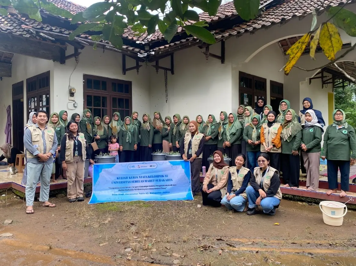 Solusi Cerdas Ketahanan Pangan, KKN UNS 35 Slagi Terapkan Sistem Bioflok di Lahan Sempit Desa Slagi