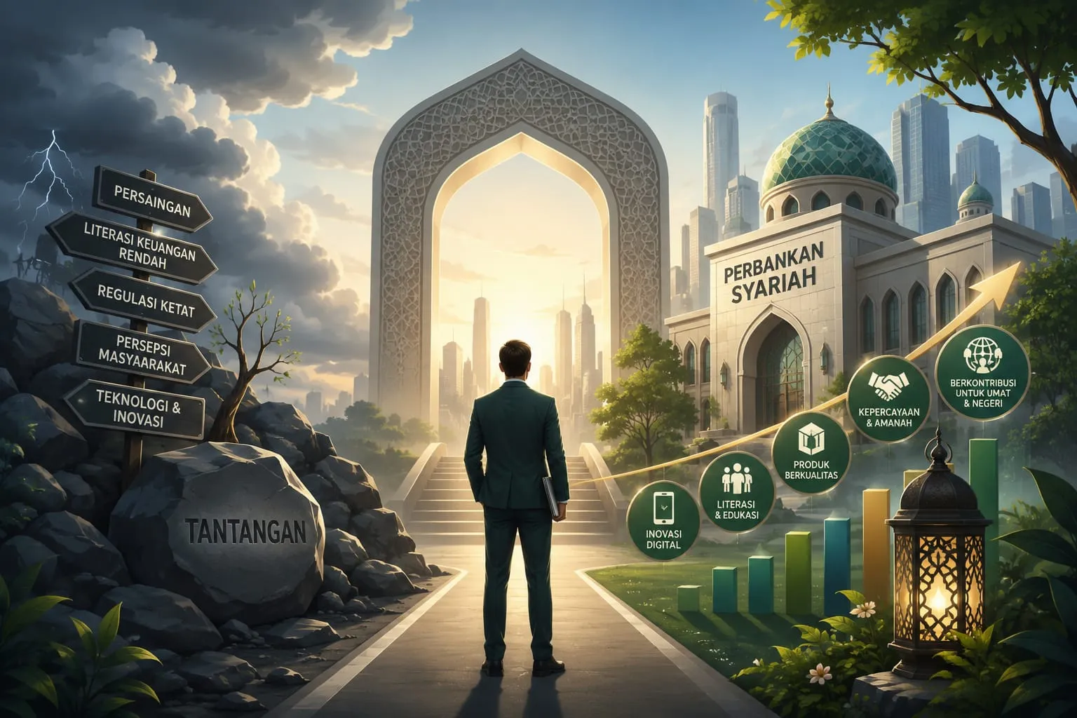 Eksistensi Perbankan Syariah Indonesia di Tengah Berbagai Tantangan