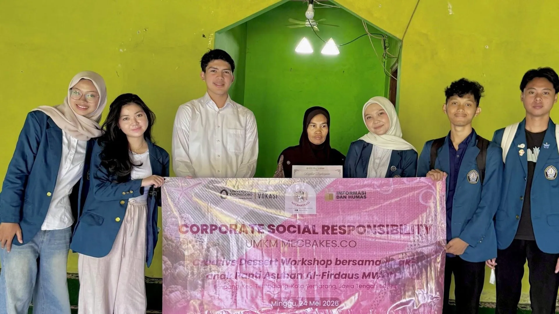 Mecbakes.co Bersama Mahasiswa Inhum Undip Lakukan Kepedulian Sosial Lewat Creative Dessert Workshop Bagi 17 Anak Panti Asuhan Mecbakes.co Bersama Mahasiswa Inhum Undip Lakukan Kepedulian Sosial Lewat Creative Dessert Workshop Bagi 17 Anak Panti Asuhan