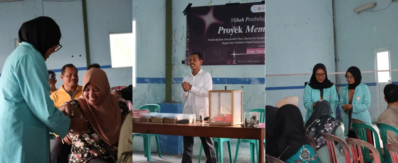 Mahasiswa Teknik Kimia Tim Hibah Pembelajaran Berdampak UNS Ajak Warga Ngargorejo Olah Sampah Organik Jadi Maggot untuk Pakan Ternak dan Pupuk, Dukung Pengelolaan Limbah Rumah Tangga