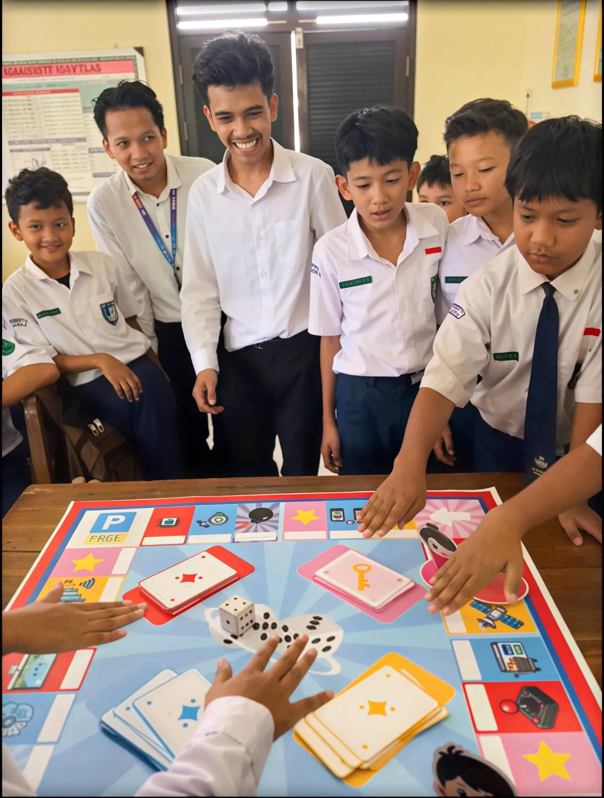 Bukan Sekadar Bermain, Tim Asistensi Mengajar Prodi Teknologi Pendidikan UNS Buktikan Edupoly Mampu Hidupkan Kelas Informatika Lewat AR dan Board Game